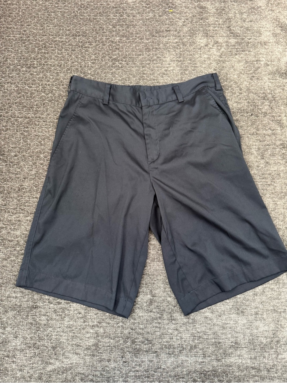 Nike Men's Black Flat-Front Shorts